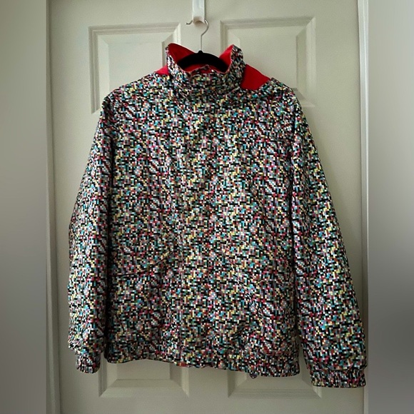 GIRLS BURTON MULTI-COLOR PIXELS SKI SNOW SNOWBOARD JACKET WINTER XL - Picture 1 of 11